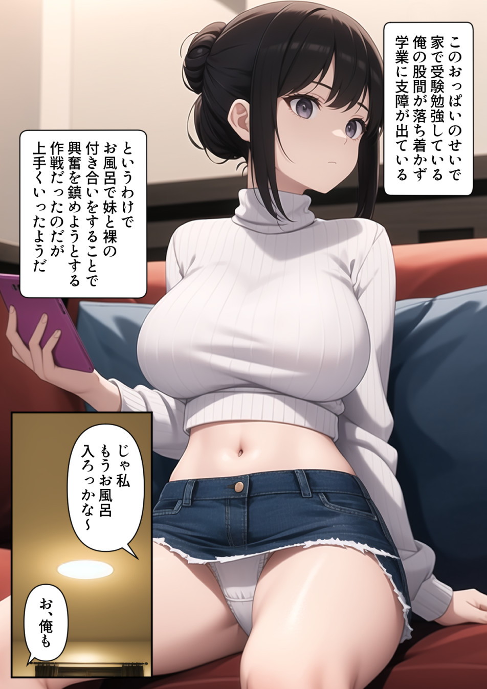 爆乳陰キャ妹に一緒にお風呂に入ろうとお願いしてみた結果003