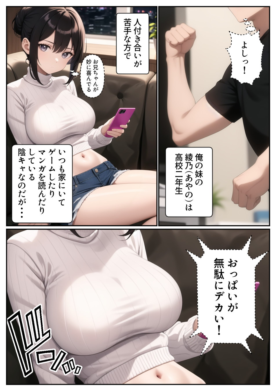 爆乳陰キャ妹に一緒にお風呂に入ろうとお願いしてみた結果002